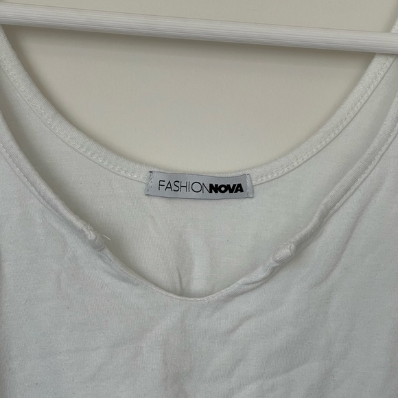 White Crop Top - Picture 2 of 2